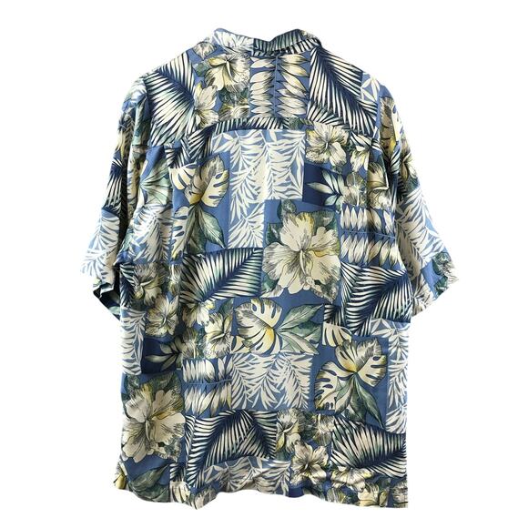 Tommy Bahama Hawaiian Button Up Shirt Adult Large 100% silk - Picture 2 of 8